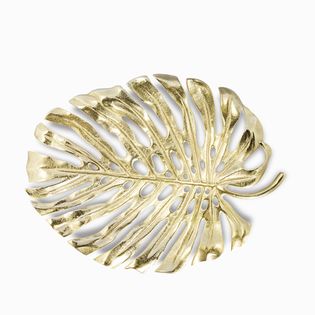 Hoja monstera dorada 50x38cm