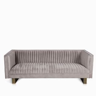 Sofa 3 ptos madison velvet gris