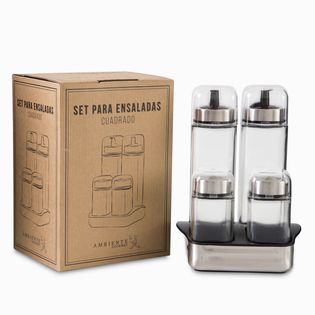 Set para ensaladas cuadrado