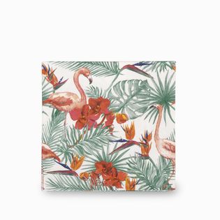 Servilletas flamingo y balazos tropical