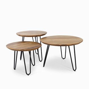 Set-mesas-madera-hierro-pata-redonda